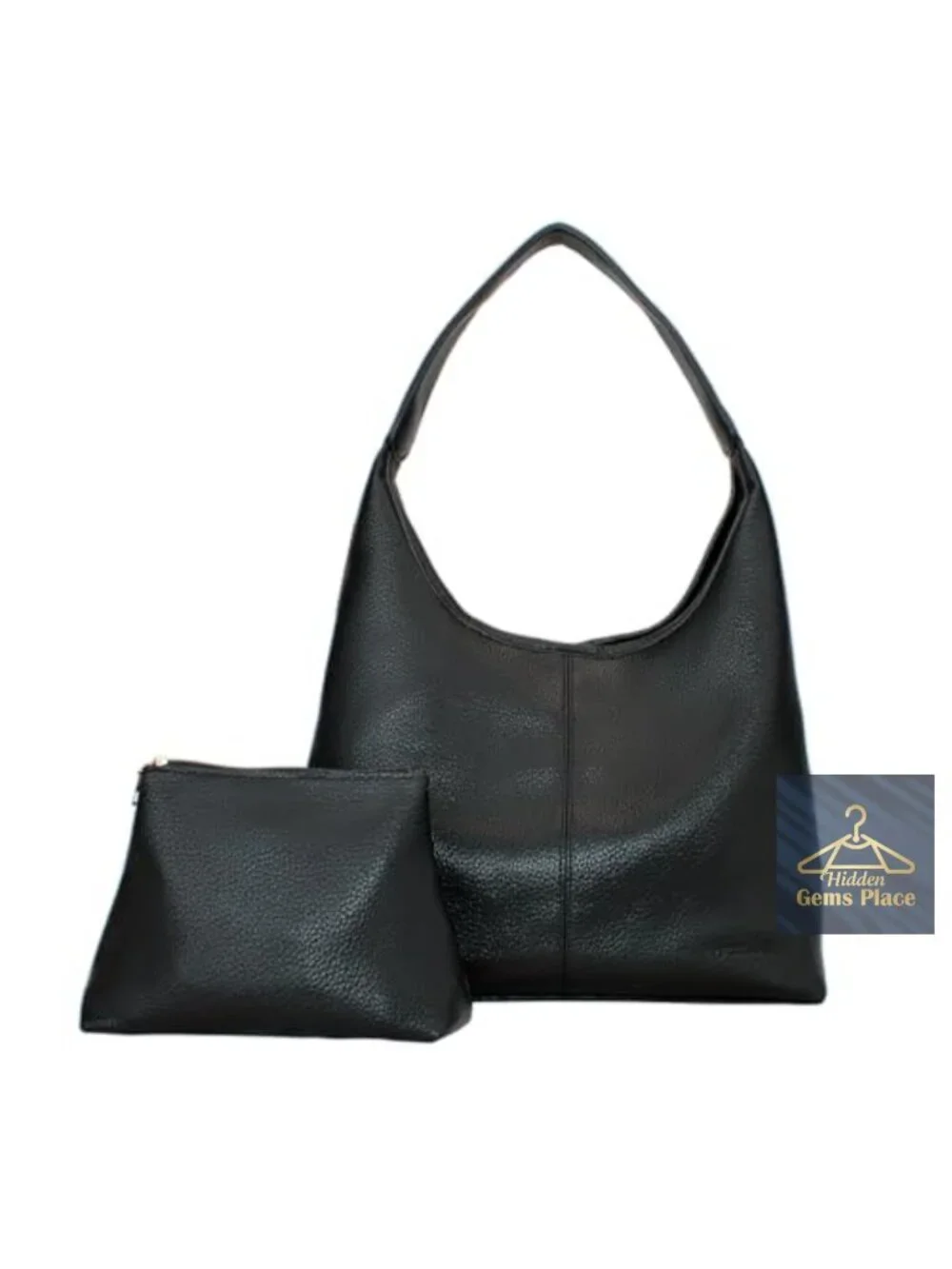 Large Vegan Leather Slouchy Hobo Shoulder Bag Tote for Work Travel
